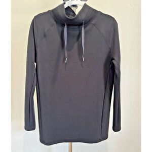 SPANX Air Essentials Womens Medium Got Ya Covered Pullover Mock Neck Black